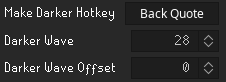 Nyloer darken hotkey setting